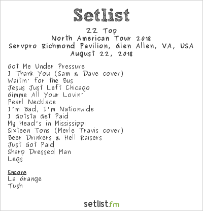 ZZ Top 2018 Tour Highlights | setlist.fm